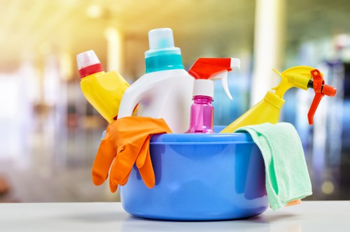 Carpet cleaning staff working ethically in a professional service setting