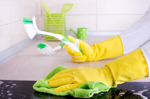 Detailed kitchen one off cleaning in a local SW20 property