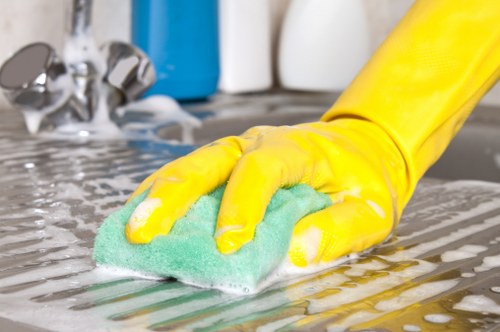 Targeted stain treatment on a carpet