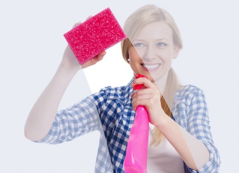 Local carpet cleaner treating stains in a SW20 living room